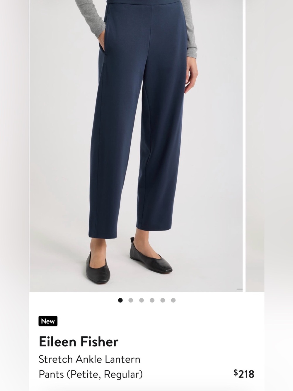 Brand New with tags!! Eileen Fisher Lantern Pants in Maritime, size XL.